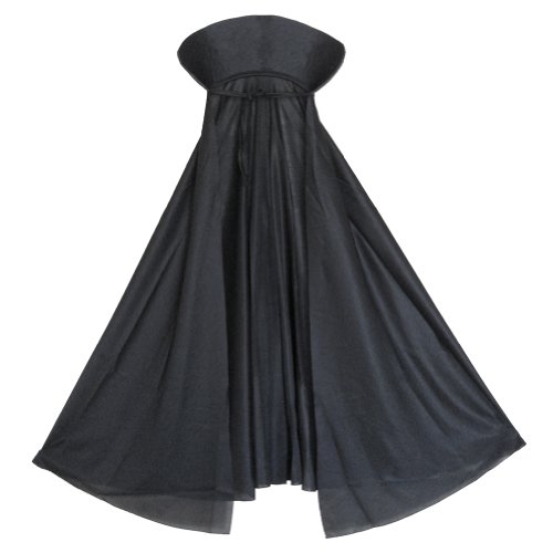 SeasonsTrading Child Black Vampire Cape with Collar ~ Halloween Kids Black Cape