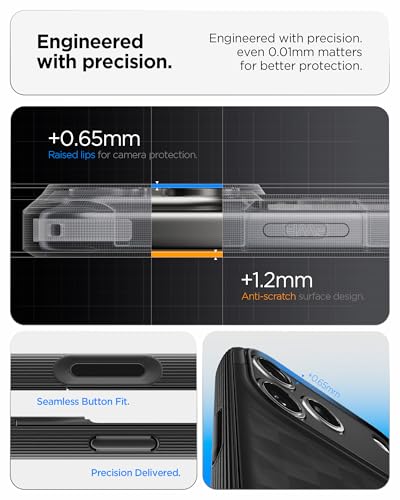 Spigen Parallax S MagFit for iPhone 17 Pro MAX case cover MagSafe compatible [Built-in Kick stand] - Matte Black