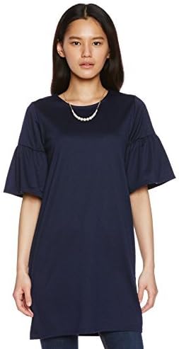 Amazon イマージュ Image イマージュ ネックレス付き袖フリルチュニック Rw 3856 502 ネイビー M ワンピース チュニック 通販