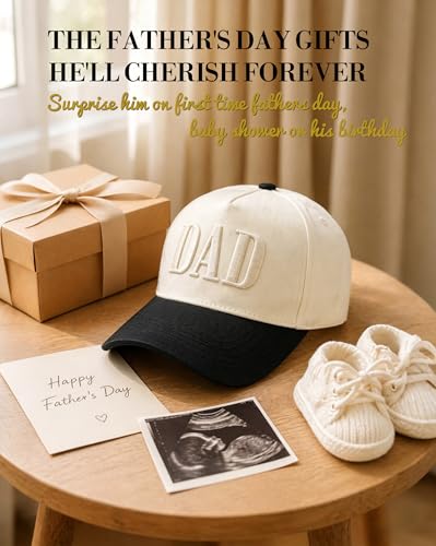 YQZUWUXE Dad Hats for Men, Vintage Two Tone Hat, New Dad Gifts for Husband, Fathers Day Birthday Gifts from Daughter Son Wife