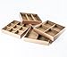 Huji Stackable Jewelry Trays Organizer Storage Rings Earrings Bracelets Watches Necklaces (1, Camel Brown Stack-able Trays)