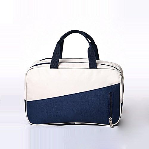 DinoPure Toiletry Bag for Men Women Waterproof Wet and Dry Cloth Swimsuit Organizer Bag for Surfing,Swimming,Diving and Boating and other Water Activities (navy blue/white)