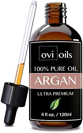 #1 Organic Argan Oil For Face, Hair, Skin, &amp; Nails - PREMIUM 100% Pure Moroccan Cold Pressed - Anti-Aging &amp; Anti-Wrinkle - Great For Acne, Stretch Marks, Split Ends, Dry Scalp, Body - Perfect For Lotions, Moisturizers, Serums &amp; More - 4OZ