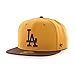 MLB Los Angeles Dodgers No Shot Two Tone '47 Captain Snapback Adjustable Hat, Wheat, One Size,Wheat
