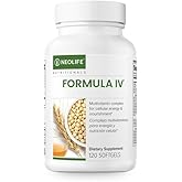 NeoLife - Formula IV Softgel - Vitamins A, C, D, E, B Complex, Multivitamins & Multi-Minerals, Multivitamin for Women & Men, TRE-EN-EN Grain Blend Supplements, Phyto Enzyme Blend - 120 Softgels