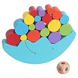 Xin store Wooden Moon Building block Balance Game