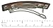 Parcelona French Bar Set of 2 Black and Shell Brown Celluloid Automatic Strong Hold Grip Hair Clips for Women No Slip Durable Hair Clip Barrette Styling Paris Hair Accessories, Made in France (Large)