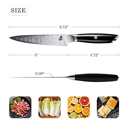 TUO Kitchen Utility Knife Multipurpose Knife for Peeling Dicing