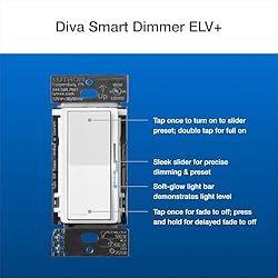 Lutron Diva Smart Dimmer Switch ELV+ for Caseta