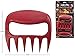 Bear Paws Meat Claws - The Original Meat Shredder Claws for Pulled Pork, USA Made - Easily Lift, Shred, Pull and Serve Pork, Chicken, Brisket and Turkey - Gift for Dad on Father's Day! (Red)