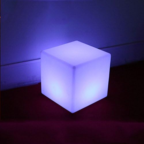 XMK NEW! LED COLOR CUBE OTTOMAN/STOOL/END TABLE - LIGHT CHAIR - GLOWING BOXPatio &amp; Garden Furniture Sets