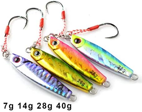 Nafanio 4PCS/lot Fishing Lure 7g 14g 28g 40g Mini Jig Hard Bait