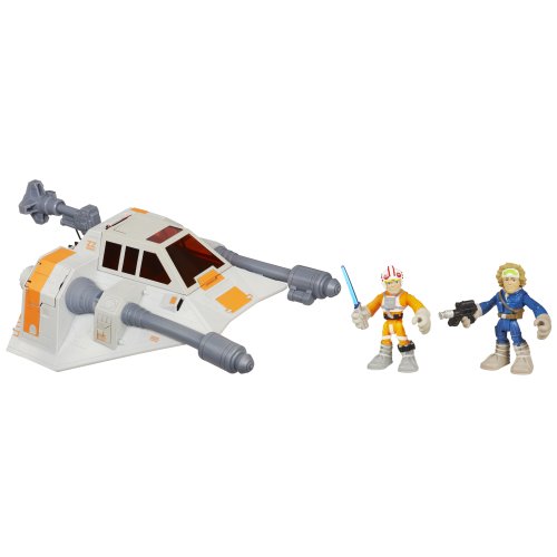 Playskool Heroes, Star Wars, Jedi Force, Snowspeeder with Luke Skywalker and Han Solo (Hoth Gear) Action Figures