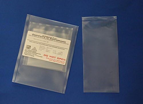 Cleanroom Clear Poly Bags, 2" x 3.5", 4.MIL, 1000/Pack