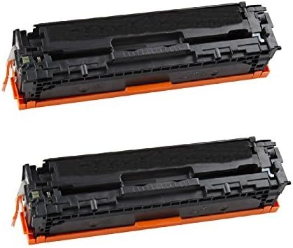 Office Station@ Compatible Toner Cartridge CB540A CB541A CB542A CB543A /HP125A (2 Pack-Black)