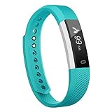 Fitness Tracker, MoreFit Slim Touch Screen Activity Health Tracker Wearable Pedometer Smart Wristband, Silver/Green