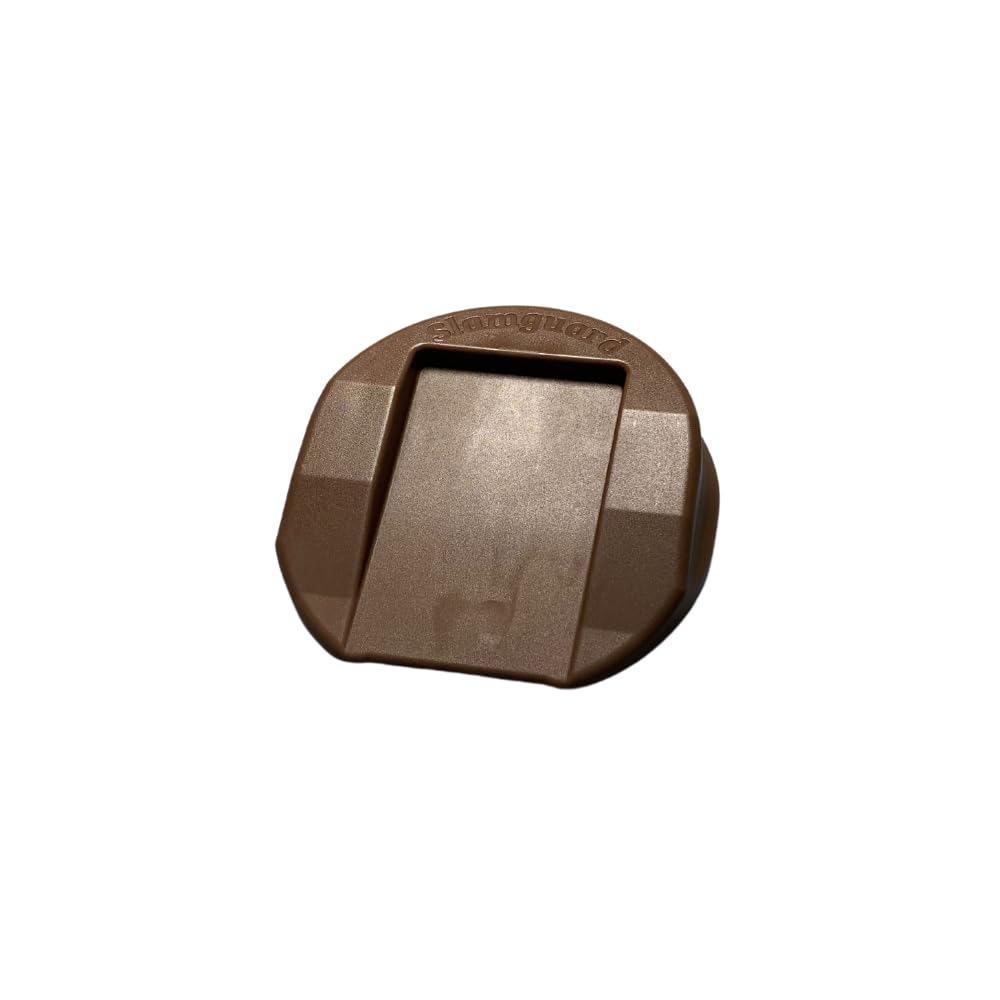 Cardea Solutions SlamGuard Anti Slam Door Stopper - Stops Doors from Closing by Holding in Place – Ideal for Room Ventilation – Child Safety Device - Brown (One Pack)