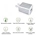 USB Wall Charger, Weiup [3-Pack] 1.0A 1-Port USB Home Travel Plug Power Adapter For iPhone 8/8 plus, iPhone X, iPhone 7/7Plus 6/6s 6/6s plus 5S, Samsung S8 S7 S6 S5, HTC, LG ,Gold Silver Rose Gold