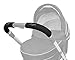StrollAir Set of Two 9 inch Universal Handle Sleeve Covers, Black, 9