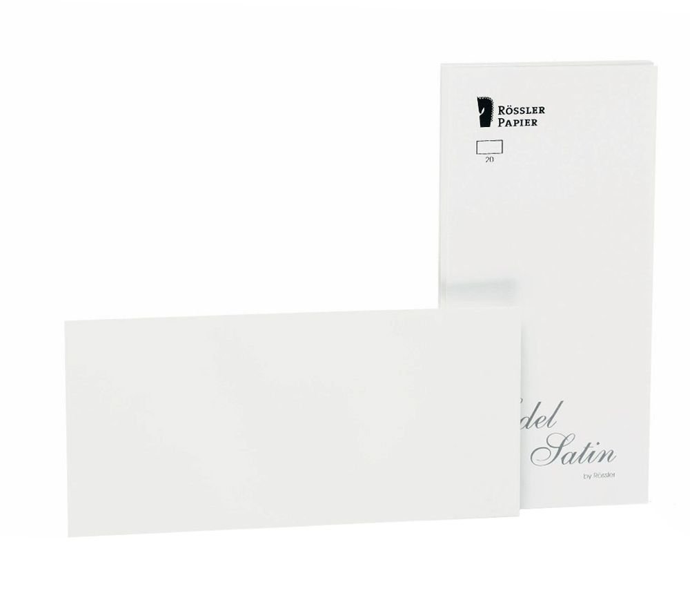 Rössler 2051838001 DL Edel Satin with Pack of Card - White — image 1