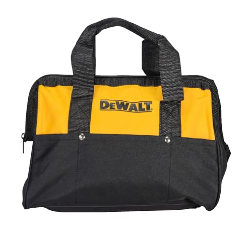Dewalt Heavy Duty 12" x 9" Black/Yellow Power Tool Contractor Tool Bag photo 8