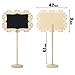 ATsense Mini Chalkboards Signs 12 Pack with Stand and Stickers, Message Board Signs, Wedding Party Table Numbers, Place Cards, Food Name Card, Decorative Sign