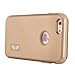 Pandawell Compatible iPhone 6S Plus Case Shockproof Hybrid High Impact Hard Plastic+Soft Silicon Rubber Armor Defender Case Cover for Apple iPhone 6S Plus / 6 Plus 5.5 inch - All Gold