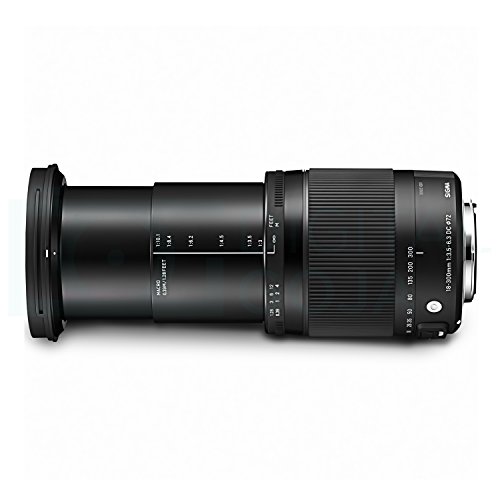Sigma 18-300mm F3.5-6.3 Contemporary DC Macro OS HSM Lens for CANON DSLR Cameras w/ Advanced Photo and Travel Bundle