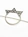 DOOPOOTOO Metal Long Arrow Round Hoop Set Pierced Barrette Hair Fork Stick Slide Tuck Comb Clip Shawl Scarf Pin Brooch Hairpin Styling Ponytail Holder Bun Maker Tool Accessories GIFT