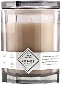Makers of Wax Goods Large Richly Scented Candle Wood Wick -- Oud Wood &amp; Conifer
