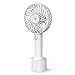 TaoTronics Mini Handheld Fan, Personal Portable Fan 2000mAh Rechargeable Battery, USB Rechargeable Fan, 4 Speed Settings Memory Function Home, Office & Travel Use (White)