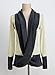 MIHOLL Fashion Women Front Cross Plunging Sweater (Large, Beige)