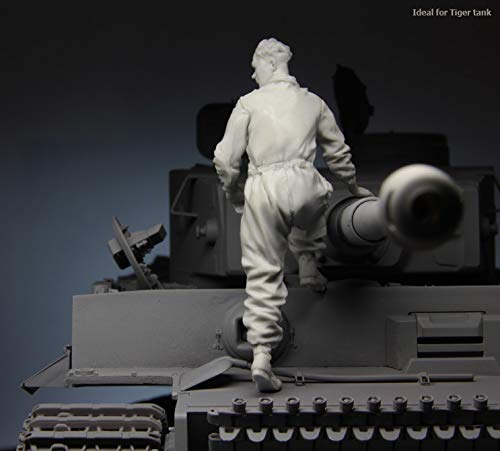 XINGCHANG 1/35 Resin Figure Model Kit 119 WSS Panzer Crewman Eine Figur Unmontierte unbemalte Oberseite – Bild 5