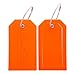 BlueCosto 2 Pack Luggage Tag Label Suitcase Tags Travel Bag Labels w/Privacy Cover - Orange