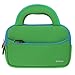 Evecase Ultra Portable Travel Case for Leapfrog LeapPad Glo / LeapPad 3 Kids, Carrying Neoprene Sleeve Case Bag with Handle & Accessory Pocket - Green