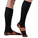 ELA Sports Copper Compression Socks for Men Women Support (Black,Large/XL)