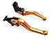 Short Brake and Clutch Levers for KTM 690 Enduro R 2014 2015 2016 2017 2018 2019 2020,KTM 1090 Adventure/R 2017 2018 2019,KTM Adventure 1050 2016,KTM 690 DUKE 690 SMC SMCR 2014-2017-Orange