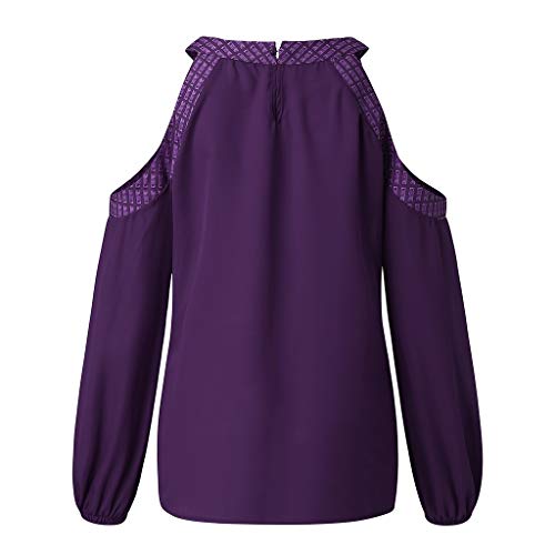 Dames sweatshirt, schoudervrij, hemd, ronde hals, veer, bedrukt, tops, lange mouwen, sexy blouse, trui voor herfst en… - Image 6