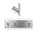 Bosszi Self Adhesive Hooks Robe Towel Wall Hooks Shower Hooks SUS 304 Stainless Steel Brushed Finish Anti-Skid Heavy Duty Hooks Wall Hanger Used in Bathroom Bedroom Kitchen Home Office(4 Hooks)