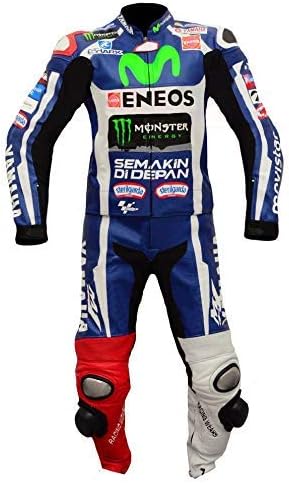 Yamaha Mens Motorbike Leather Suit – Motorcycle Racing CE Protection Armour Biker Suit– Custom Made