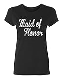 P&B The Brides Maid of Honor Women's T-shirt, 2XL, Black