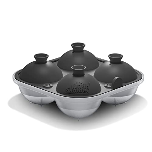 Samuelworld Large Ice Ball Maker with Lid, 4 x 2.5 Inch Ice Balls BPA