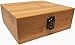 Wood Stash Box with Rolling Tray - Large Decorative Box 7 x 7 Storage Box with Shelf Wooden Latch Box