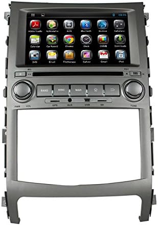 lsqSTAR Quad Core 16GB 1024600 Android 4.4.4 7 Inch Car GPS Stereo for HYUNDAI IX55/Veracruze 2006-2011 with Capacitive Digital Screen In Dash Navigation Receiver Support GPS 3G Wifi Ipod Bluetooth DVR AM FM RDS Radio Steering Wheel Control OBD2 Subwoofer Output Mirror link