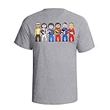 VIPwees Formula 1 Legends mens cult motor sport F1 car caricature gift t shirt