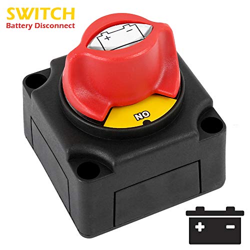 WarmCare 12/24V Battery Switch Master Isolator Cut On/Off Disconnect Switch for RV Battery Marine Boat Car Vehicle Waterproof - Thumbnail 7