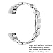 CUZOW for Fitbit Alta Band Women Men, Stainless Steel Metal Wristband Adjustable Replacement Band for Fitbit Alta/HR Silver