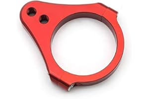 FXCNC 48mm Diameter Aluminum Universal Steering Damper Fork Frame Mounting Clamp Bracket Foot Fixer for Motorcycle Bike Modification