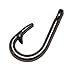 5 Pack of Gunmetal Black Toned Large Fish Hook Rope Bracelet Connectors - Midwest Cord TM Brand Paracord Accessories - Large Metal Fishing Style Charms for use with 550 Parachute Cord Jewelry Making
