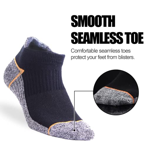 Kodal Copper Infused Ankle Socks with Tab Odor Free Moisture Wicking